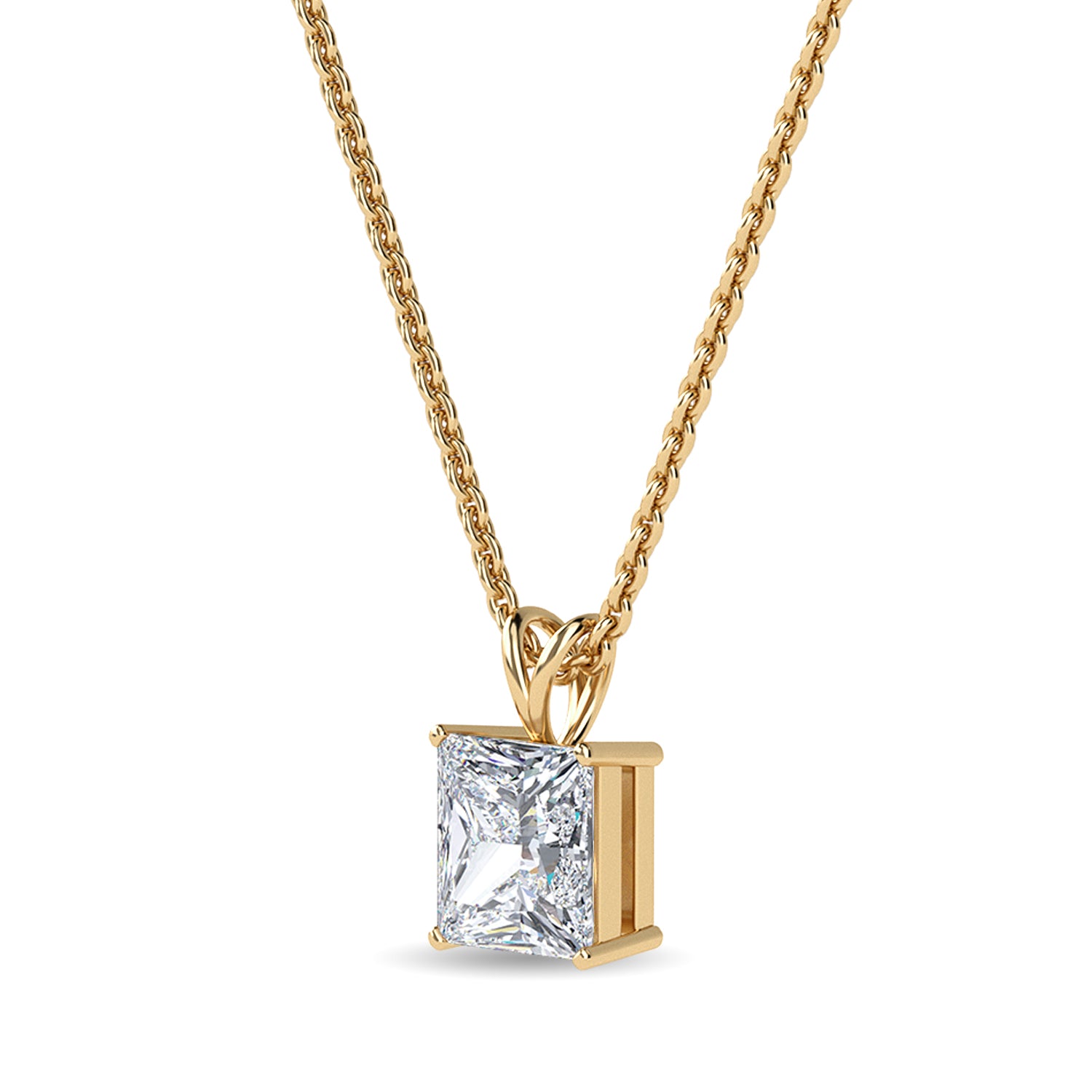 Royal Real Diamond Pendant Online for Women in Silver – Radiant Bay